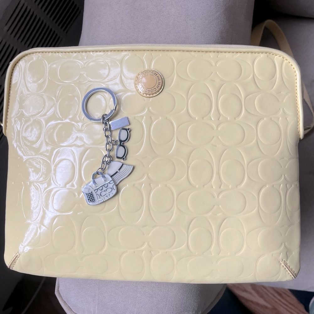 Coach IPad purse with Coach key chain